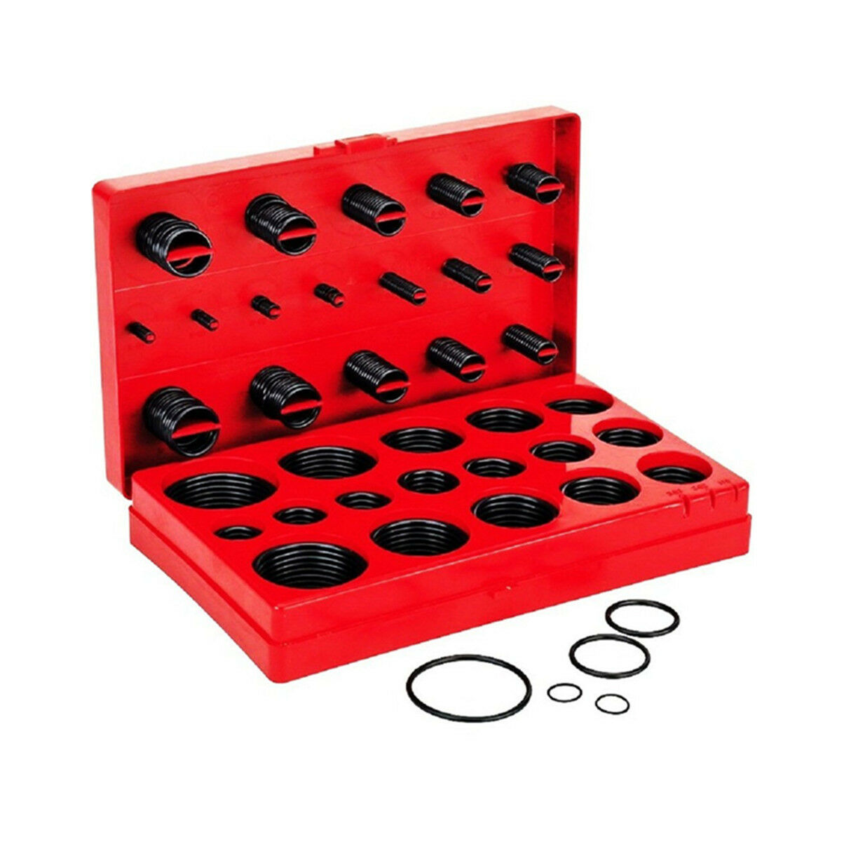 Universal 407 pc O-Ring Assortment Set Seal Gasket Rubber ORing Kit