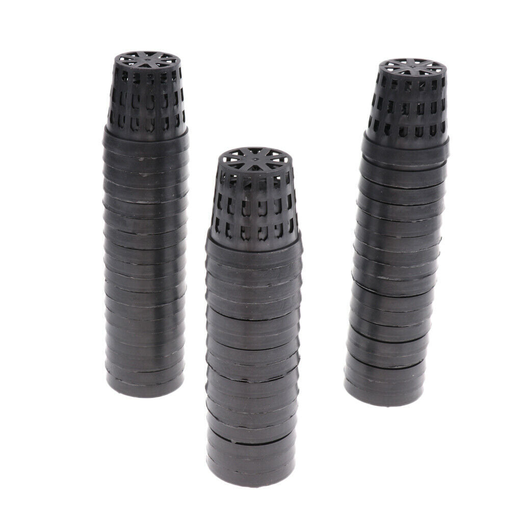Garden Plastic Net Cups Pots, 1.5 Inch, Set of 100 for Underwater Landscaping