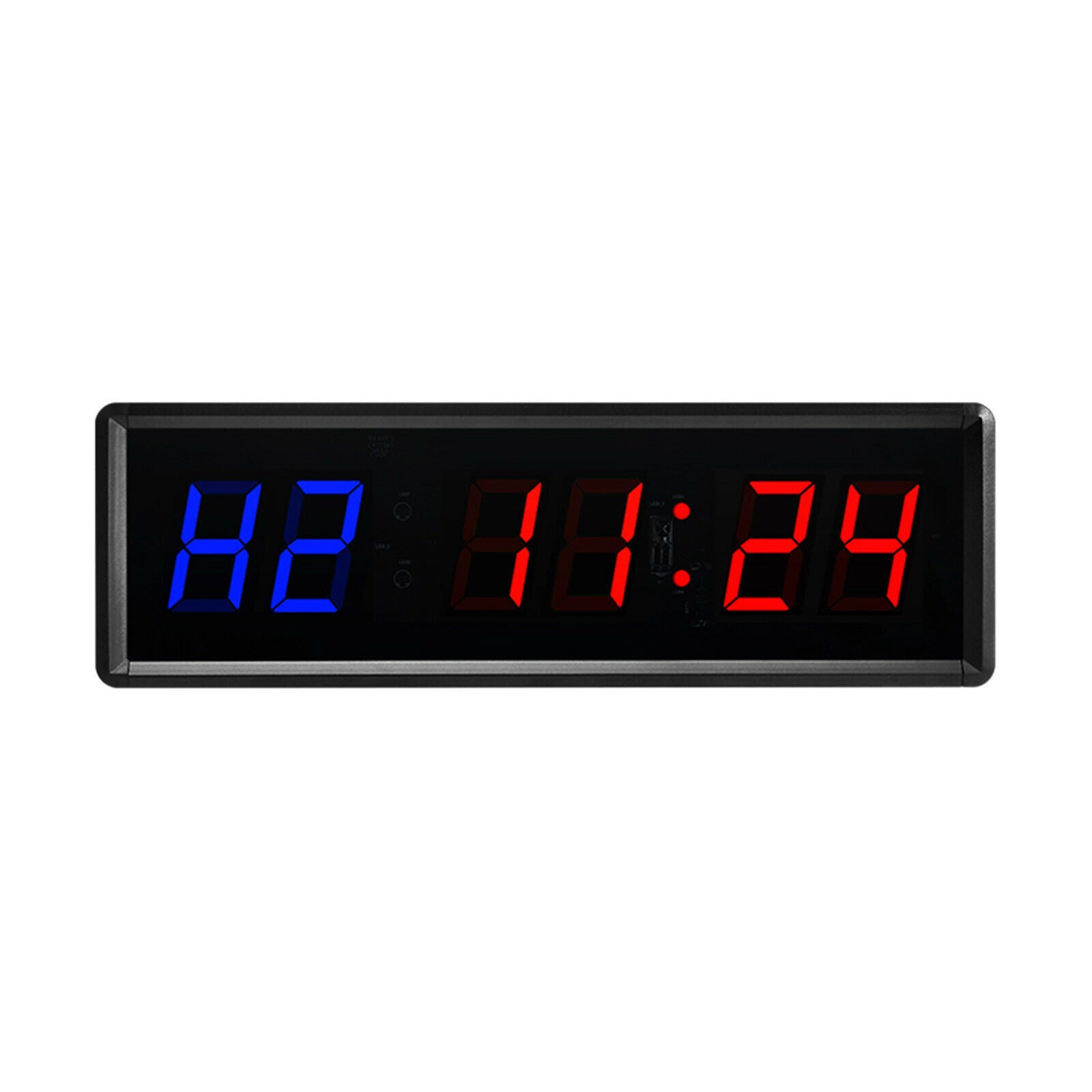 1.5inch Interval Timer Electronic Stopwatch Home Fitness Alarm Wall Clock