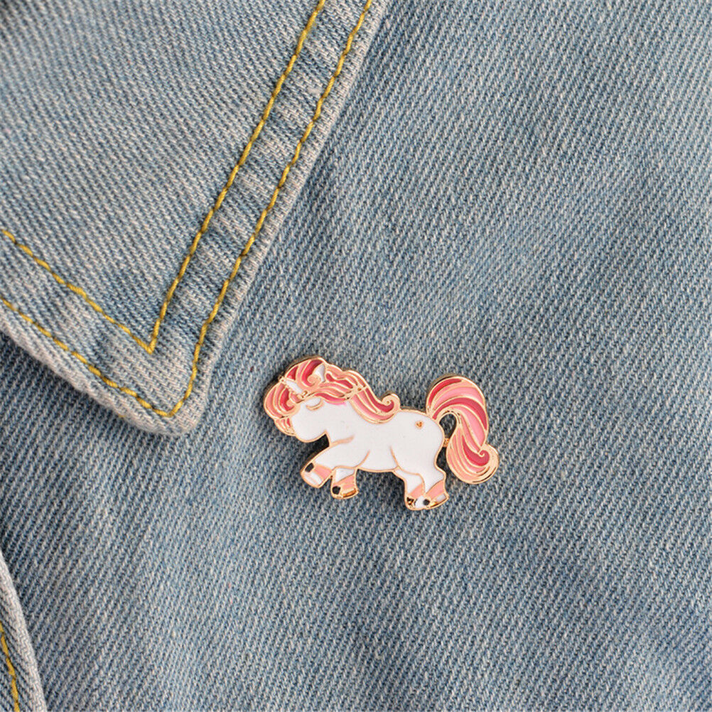 Horse Pony Enamel Pin Brooch Pins Up Little Girl Jewelry Horse Lover Gif.l8