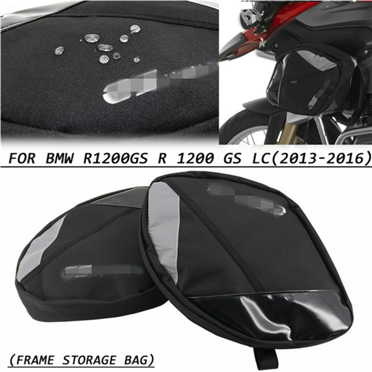 Motorcycle Frame Crash Bars Bag Tool Placement bags For BMW R1200GS R1200GS LC