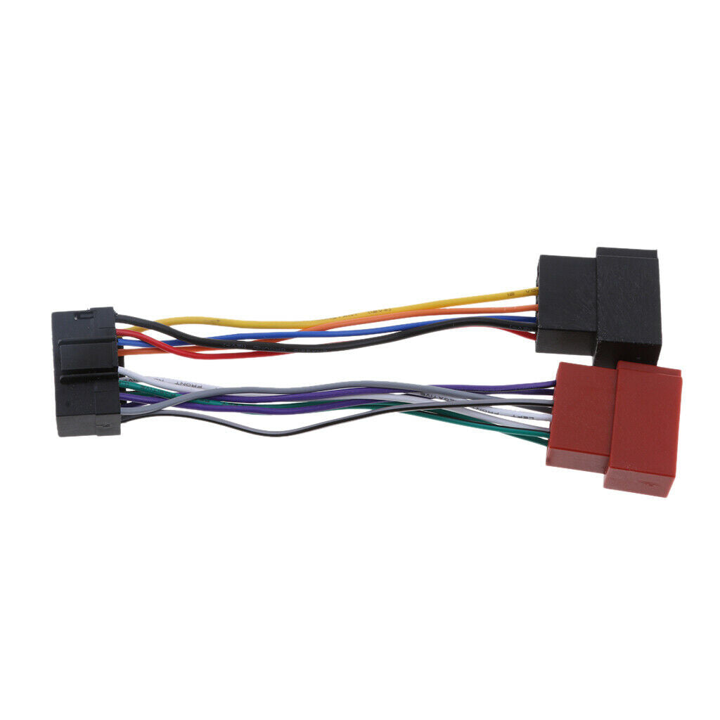 16-pin Stereo Radio ISO Lead Wire Harness Connector Cable for JVC