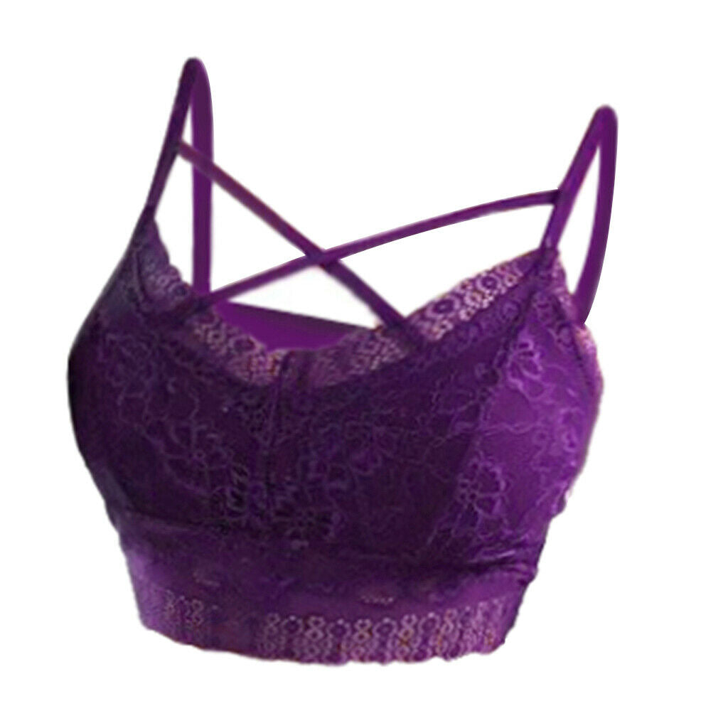 Women's Comfort Sexy Embroidered Lace Unpadded Push up Everyday Bra L