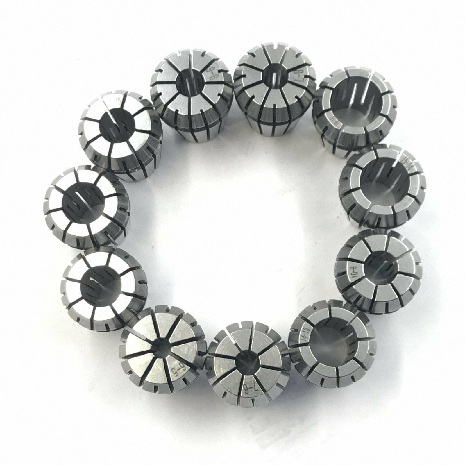 11pcs ER11 Precision Spring Collet Set 2 2.5 3 3.5 4 4.5 5 5.5 6 6.5 7mm [M1]