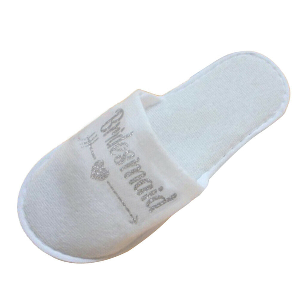 3 Pair Anti-Slip Lightweight Bridal Wedding Soft Bridesmaid Travel Slippers