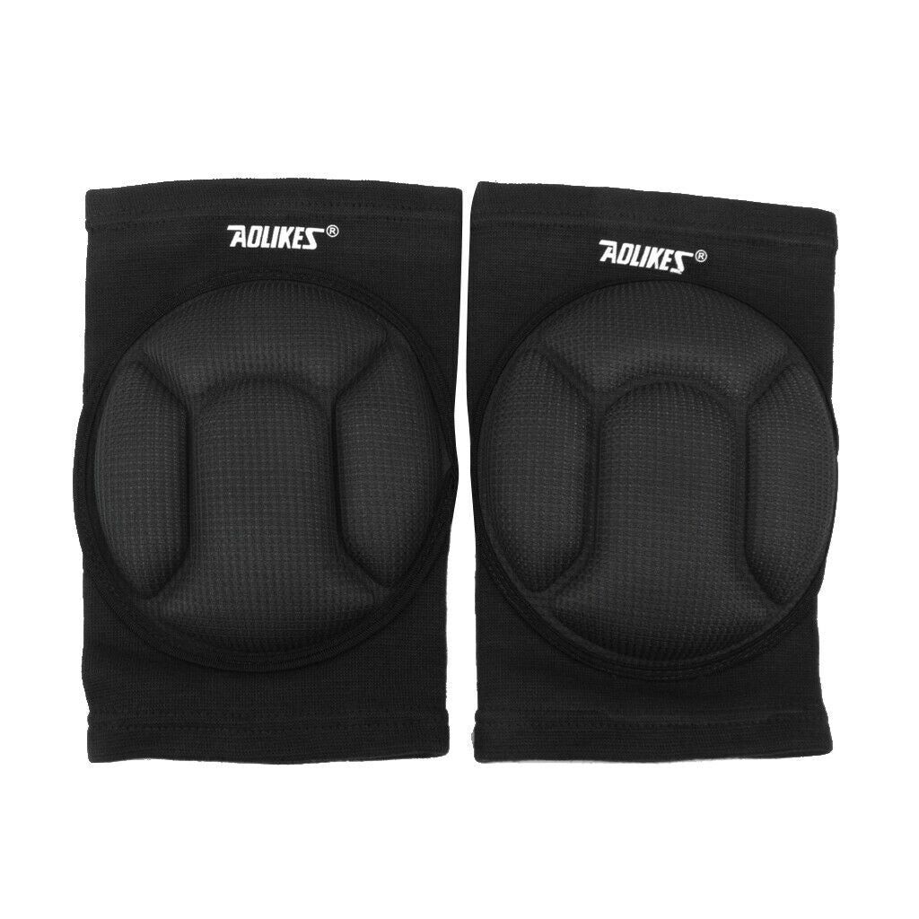 Sponge Knee Protectors Guards Anti Collision Pads for Football Hiphop Black