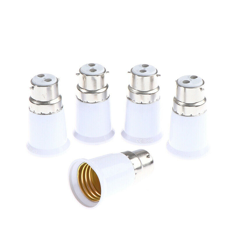 5pcs Led Lamp Bulb Base Holder Converter B22 to E27 Socket Adapter Conver.l8