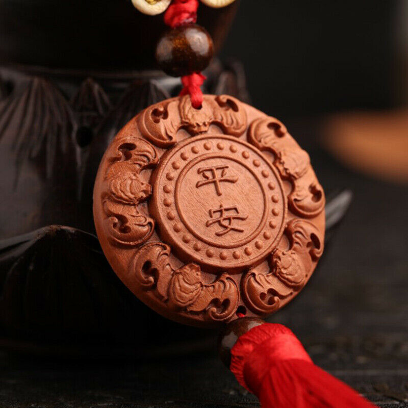 1pc Safe trip wherever you go the trailer carving decoration Home Penda.l8