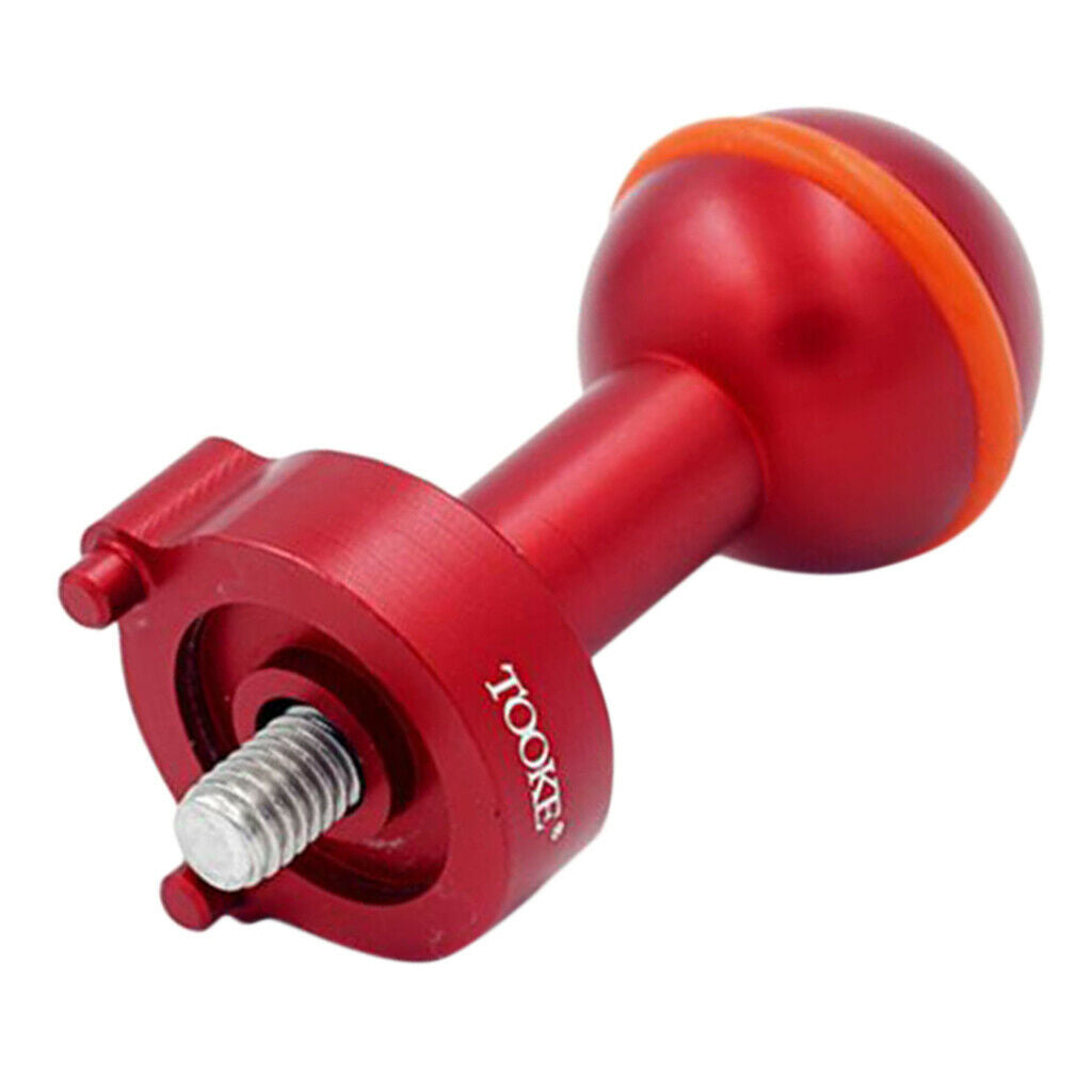 Diving Photograph Strobe Ball Joint Flashing Light Ball Head Adapter Red