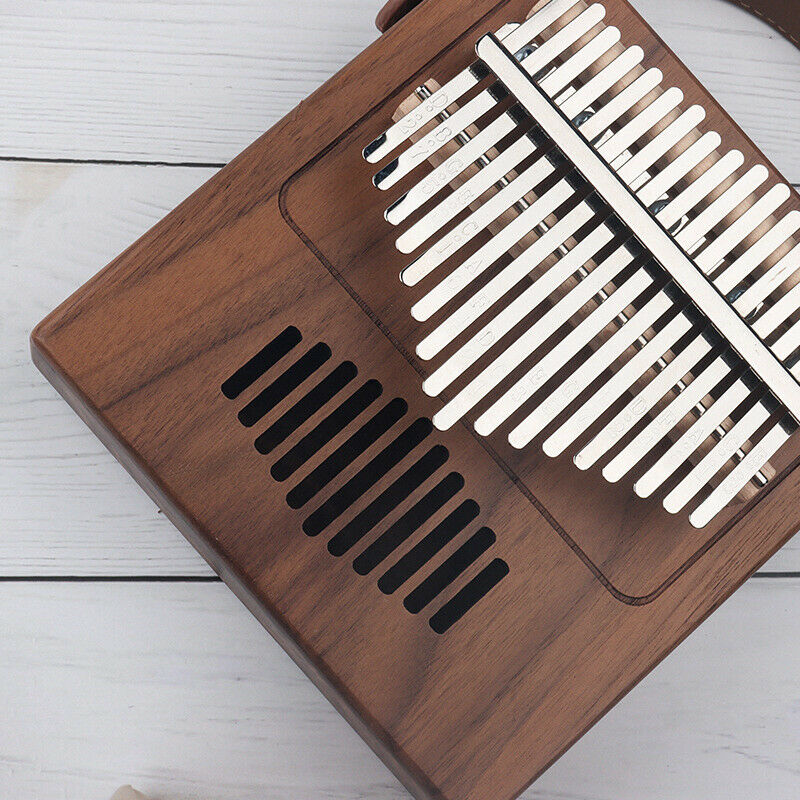 17Keys Kalimba Thumb Piano Made By Single Board Wood Mahogany Musical InstruBDA