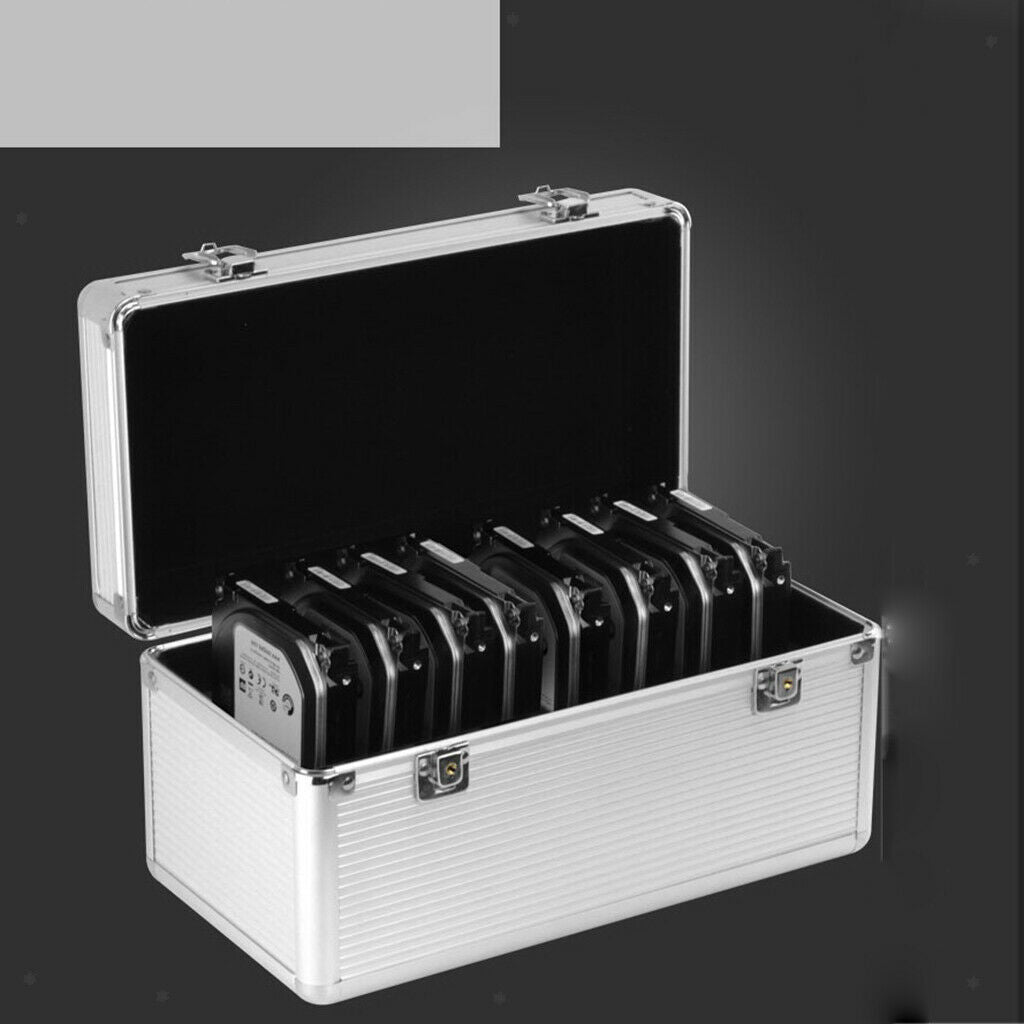 2.5"/3.5" Portable External Hard Drive Disk Carrying Case 14-Bay Storage Box HOT
