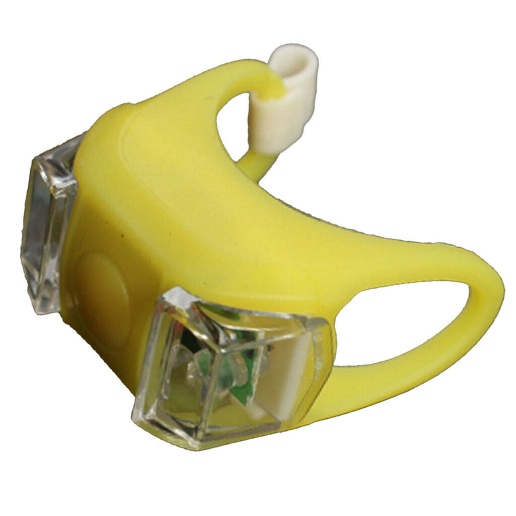 3 Pieces Bicycle Light 2-LED Bike Headlight Taillight Saddle Lamp Flashlight
