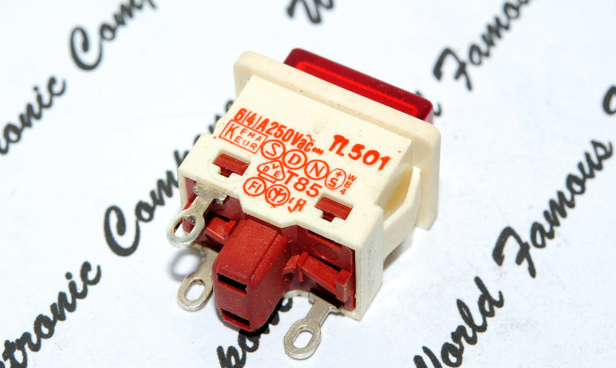 2pcs -KAUTT & BUX TL501 6(4)A 250Vac ON-OFF Push Button Switch
