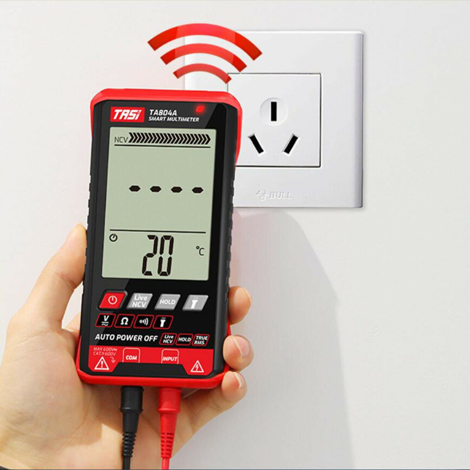 3.5 inch Digital Multimeter Tester AC DC Volt Ohm NCV Test Meter Auto Range