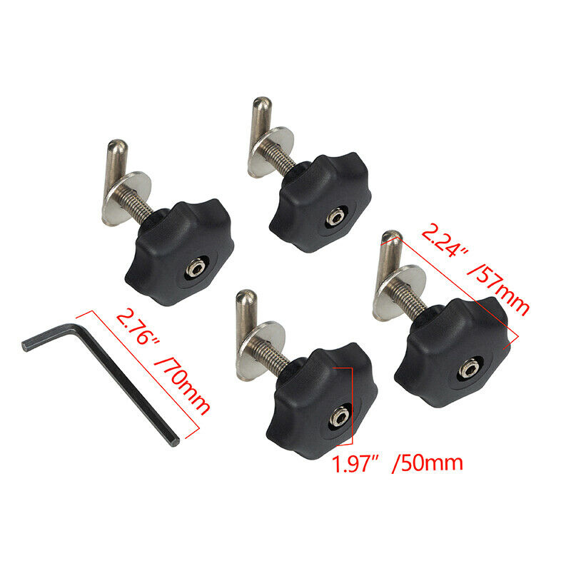 4pcs 50mm Mounting Screws 50mm Locking Rail Multiflexboard For VW T5 T6 Multivan