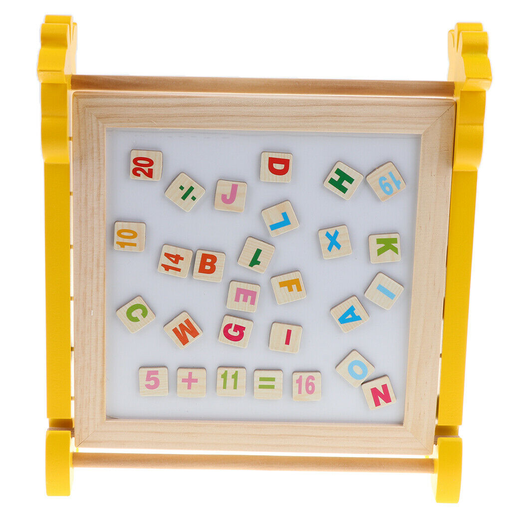 Abacus Learning Alphabet Math Number Toys, Magnetic Wooden Drawing Writing Board