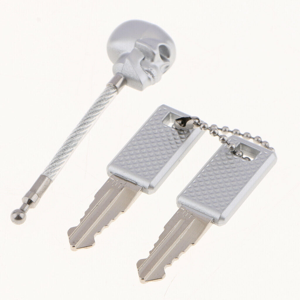 1 Pack TSA Approved Key Lock Straight Barrel Cable Padlock for