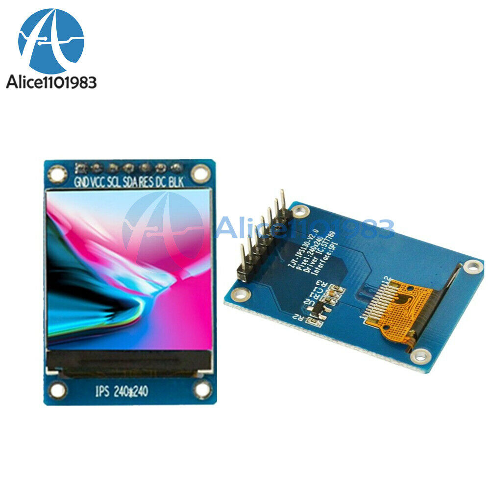 1.3Inch 240*240 IPS Full Color LCD Screen Display Module ST7789 SPI for Arduino