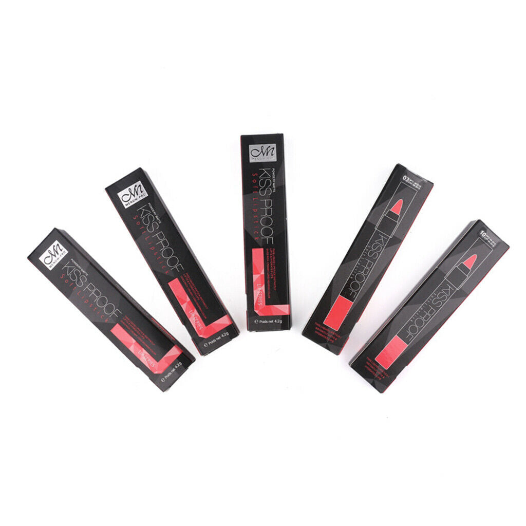 12 Colors Professional Lipstick Waterproof Blush Lip Stick Crayon Makeup Set