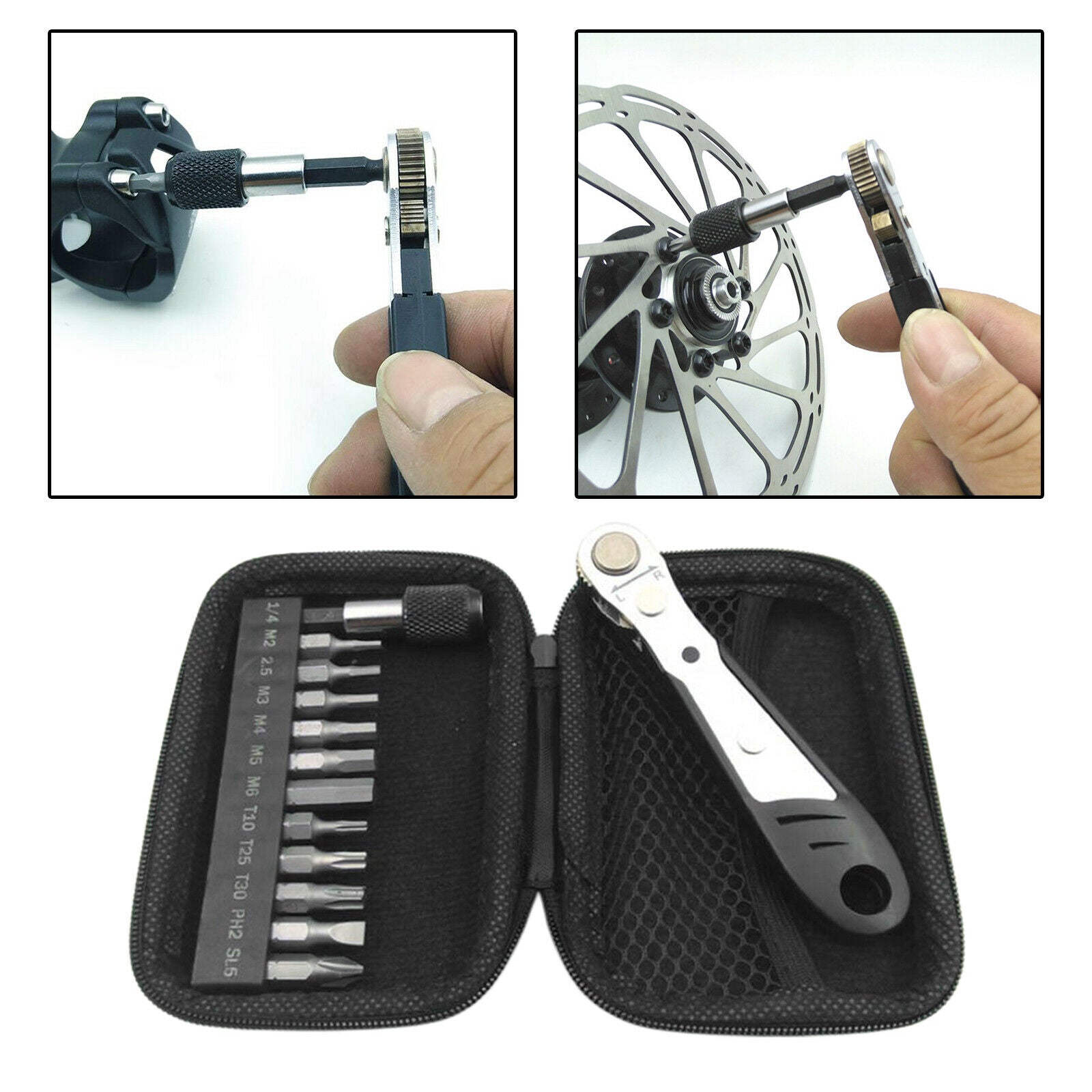Spanner Wrench Ratchet Socket 3/4/5/6/8mm Mechanic bike Tool Car Garage