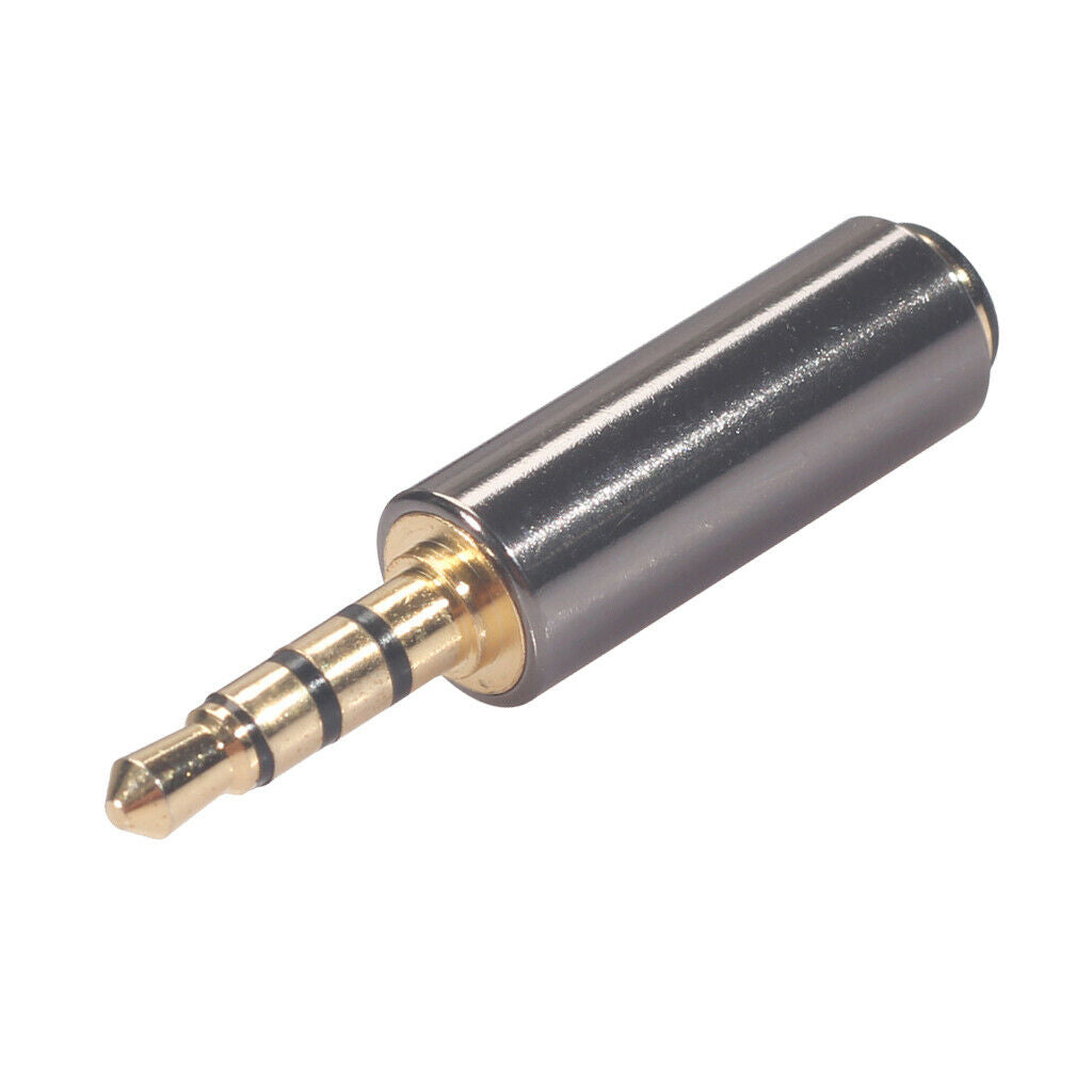 Zinc Alloy Stereo   Plug Connector OMTP to CTIA for Headphone Headsets,