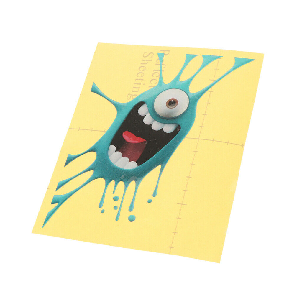Vinyl Monster Stickers Waterproof Pink Cute Funny Cartoon Graffiti Decals
