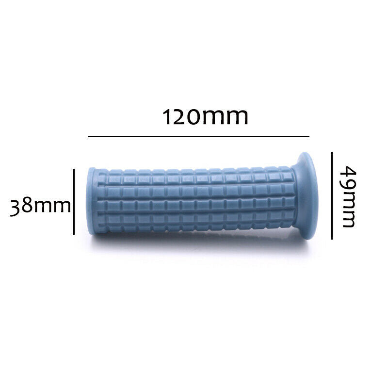1" Handlebar Motorcycle Retro Lattice Brown Hand Grips Rubber Handle Cafe Racer