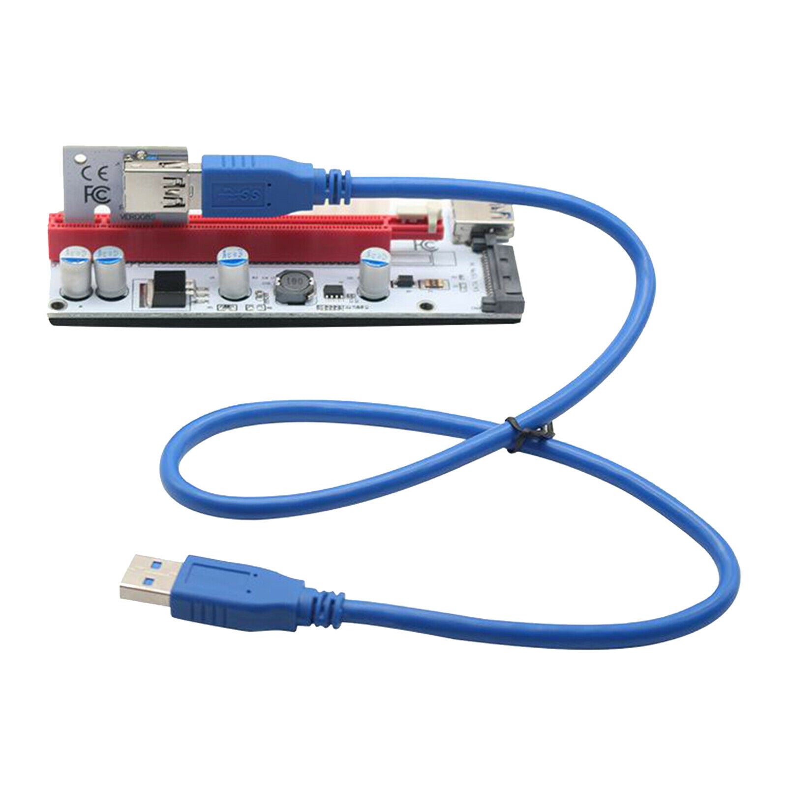 PCI-E Express Riser Card 008s VER008S 1x to 16x Adapter Card USB3.0 Extender
