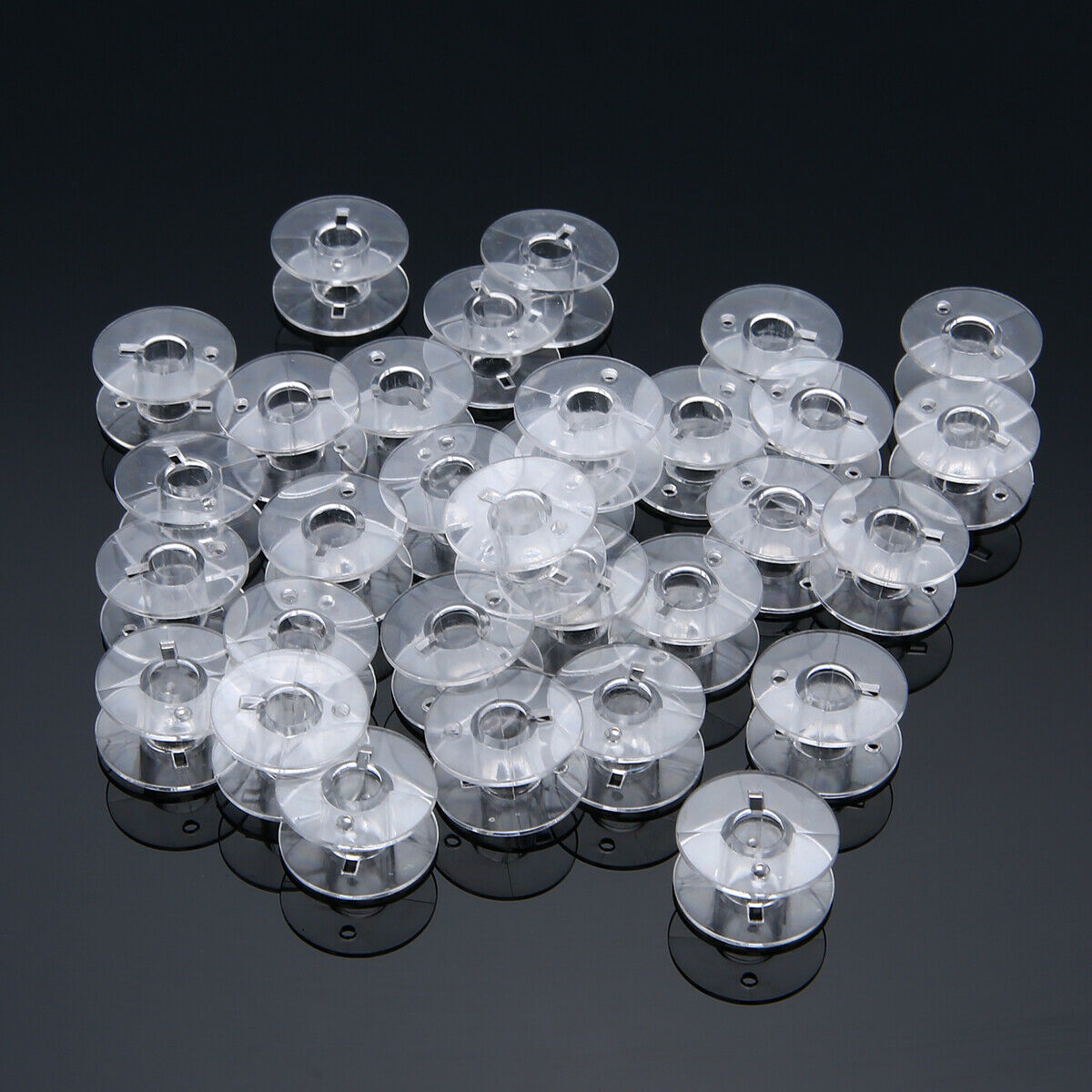 10PCS Plastic Empty Bobbins Sewing Machine Spools for Brother Janome Singer