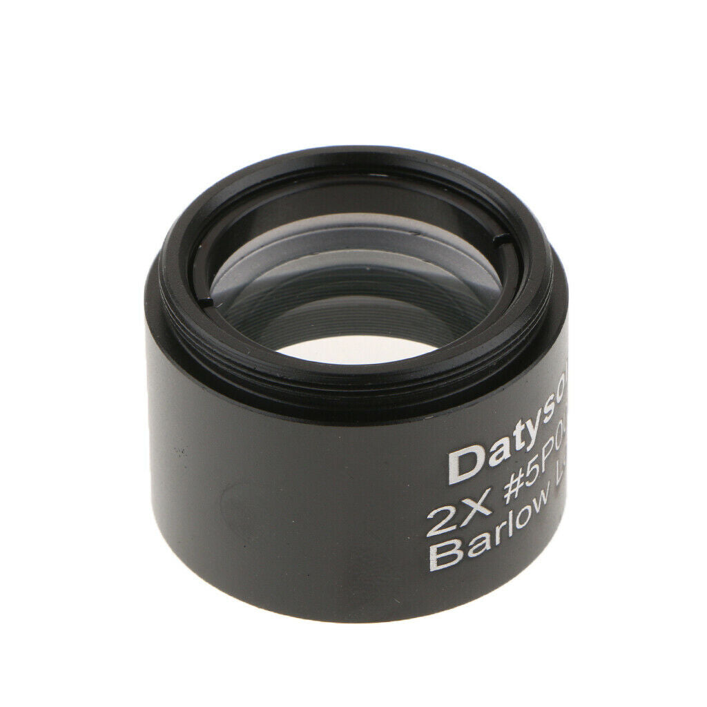 Achromatic 2X Barlow Lens 1.25 '' for Telescope Eyepieces, M28.6 * 0.6 Thread