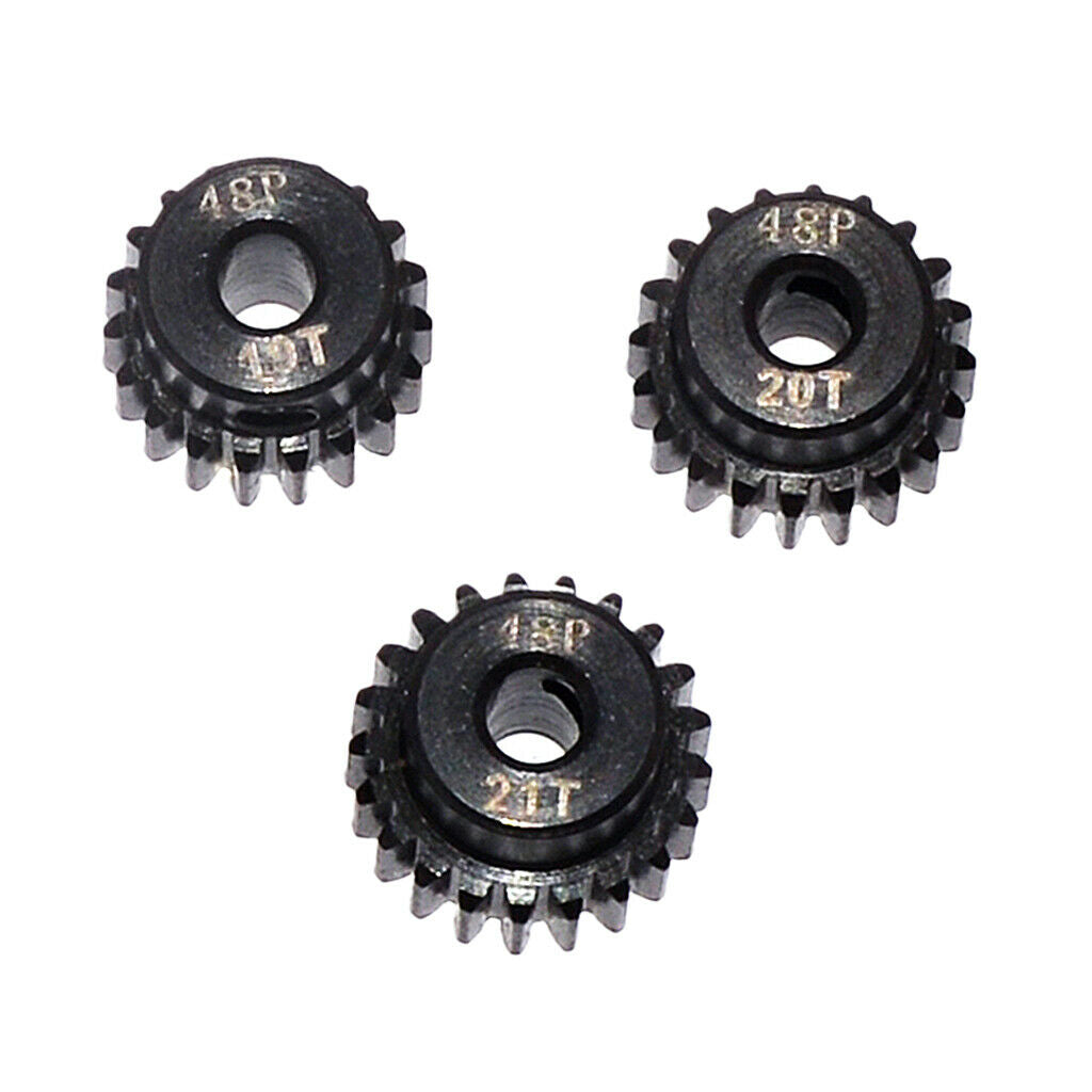 RC Accessory 48DP Pinion 19T 20T 21T Gear for 1/10 Racing Car Motor