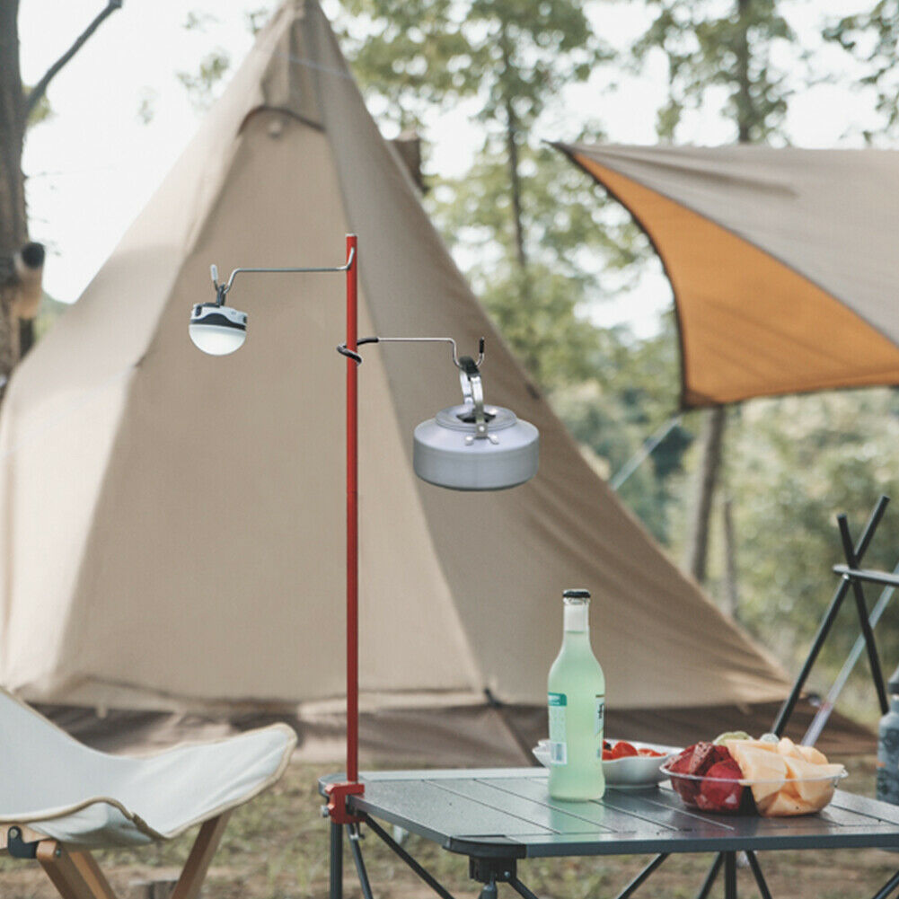 Aluminum Alloy Outdoor Tent Lamp Holder Hook Camping Hunting Lantern Hanger @