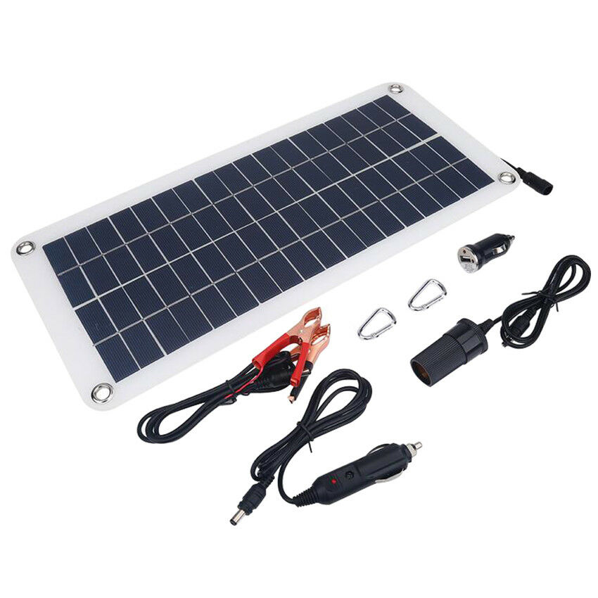 10.5W 18V Car Phone Solar Panel Charger For Car/Boat/Motor Battery New