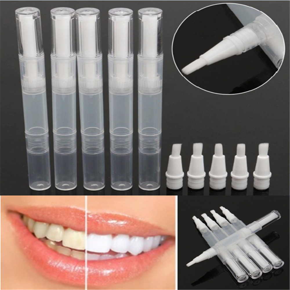 Cuticle Oil Container Empty Twist Pen +Brush End Nail Polish Applicator Tools
