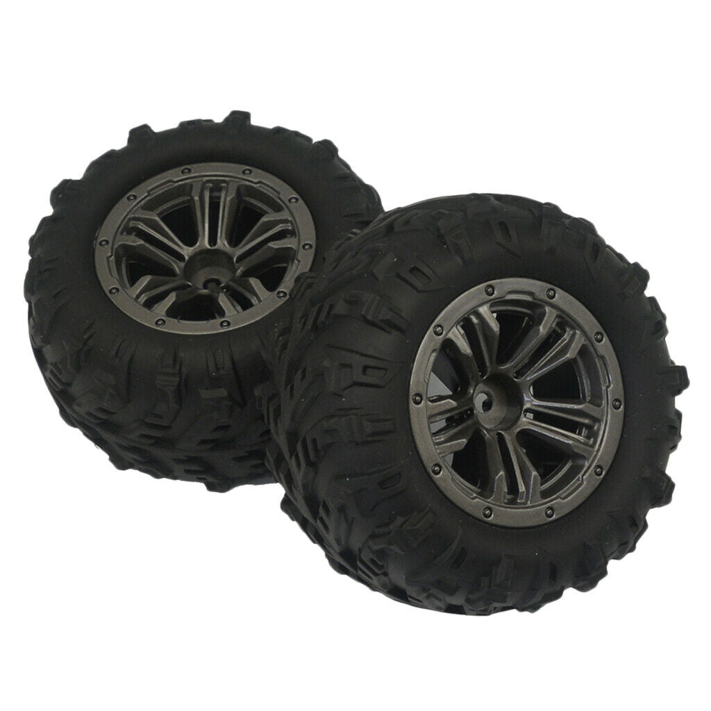 1Pair RC Car Wheel Tyres Tire for Xinlehong Q901 Q902 Vehicle DIY Black