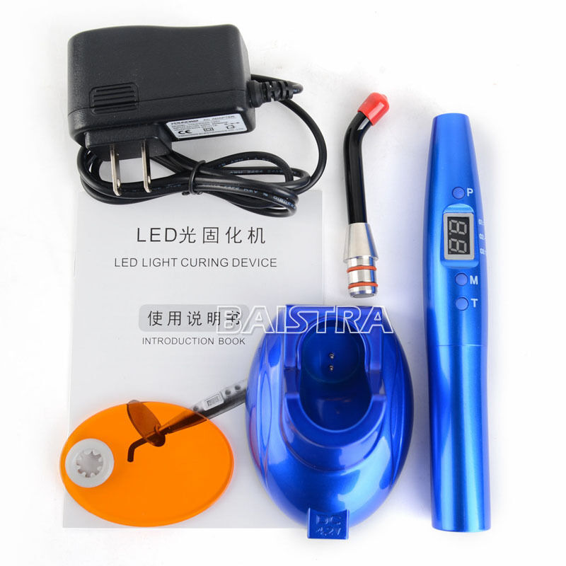 LED Dental Curing Light Lamp Teeth Whitening Plastic Handle Colorful 3 Modes