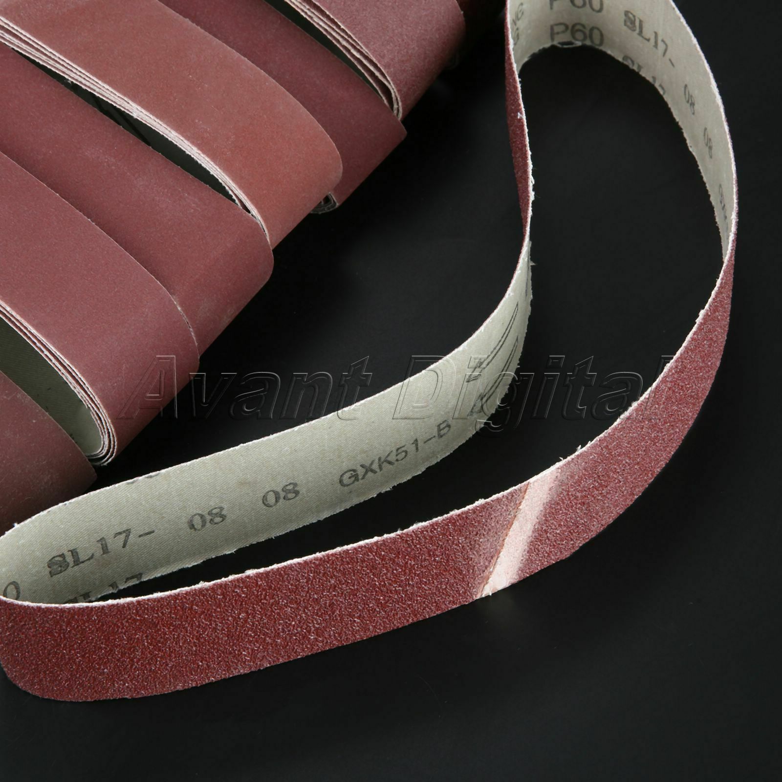 Aluminium Oxide 800# Grit Sharpening Belts Abrasive Polishing Sanding Paper 5pcs
