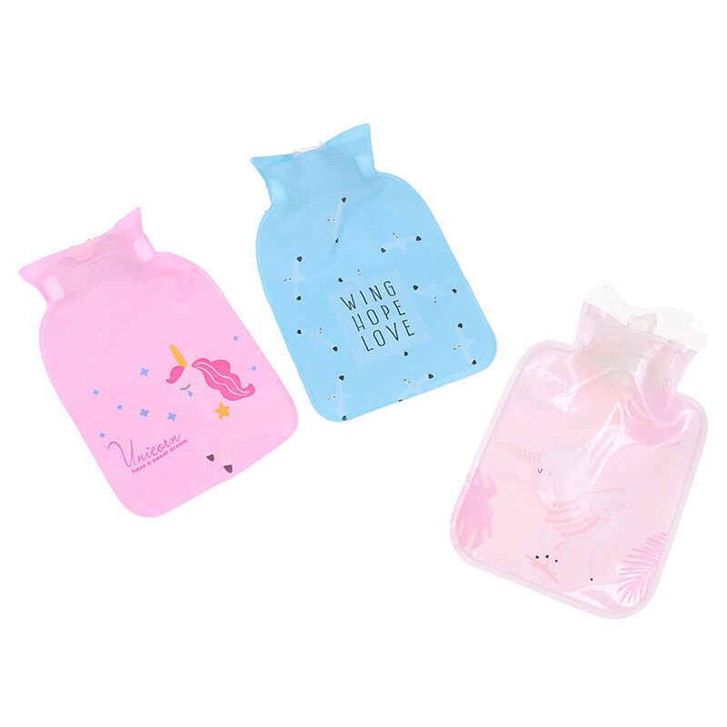Mini Cartoon Hot Water Bag Container PVC Water-filled Type Warm Hand Treas.l8