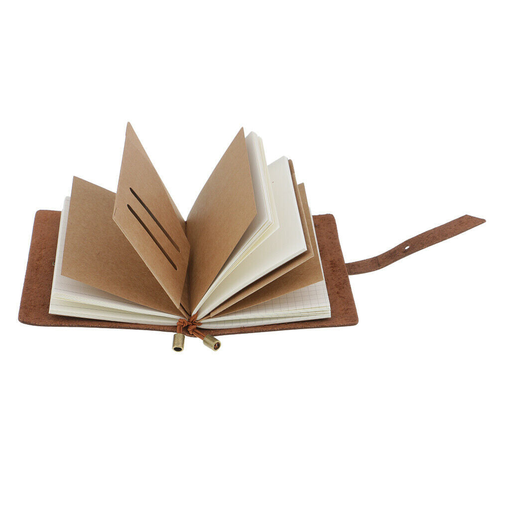 Leather Notebook Pad, Travel Journal, Diary, 96 Pages, 135 X 100 Mm