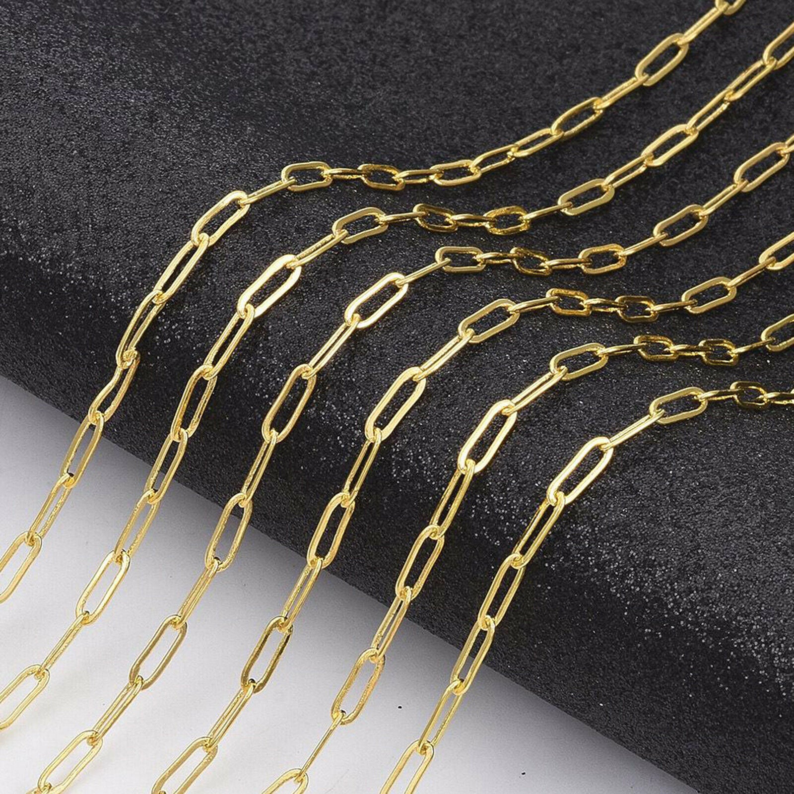 Paperclip Cable Chain Link Jewelry Making Chain for DIY Necklace Bracelets
