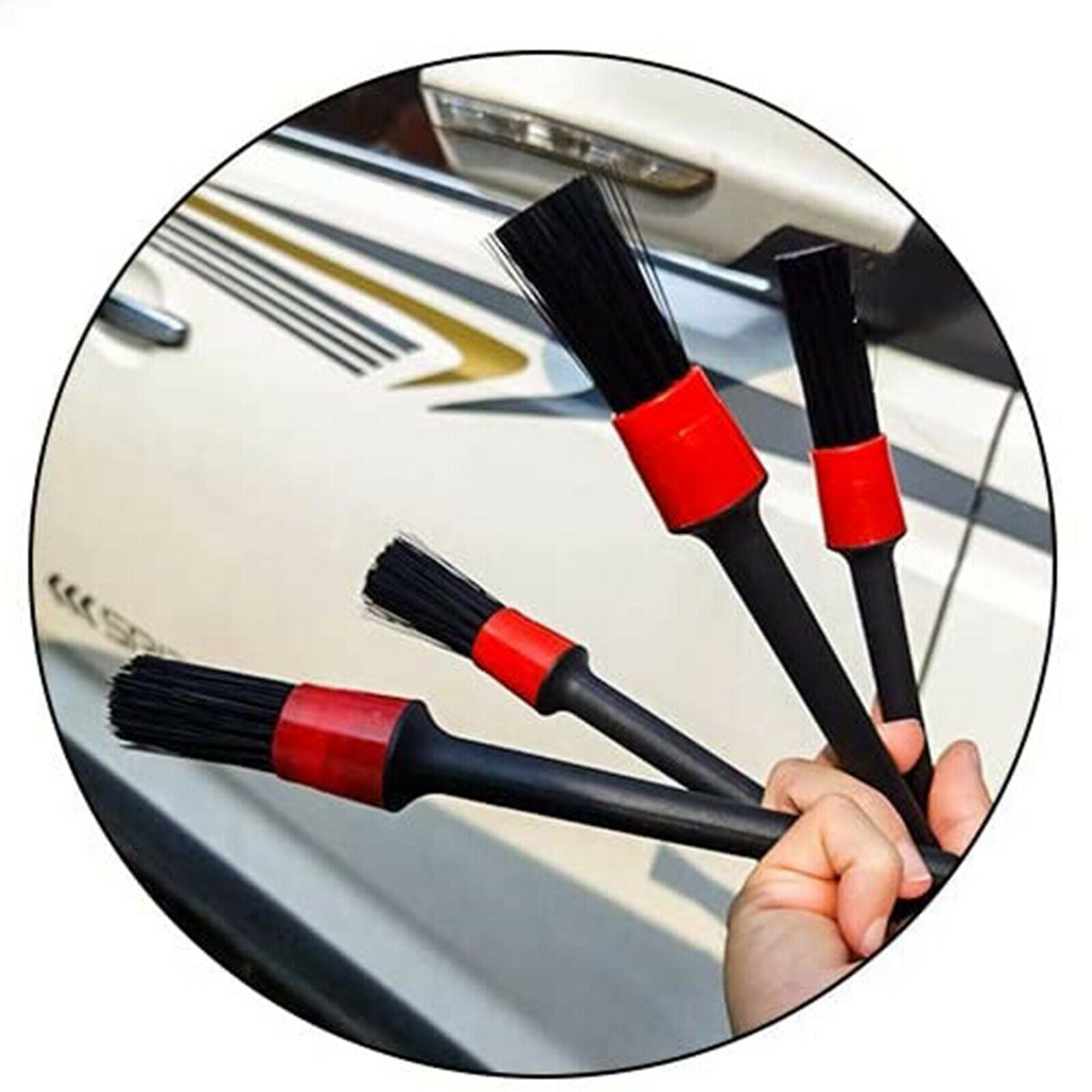 6 Pcs Car Detail Cleaning Brush Set Auto Wheel Engine Detailing Wash Brushes