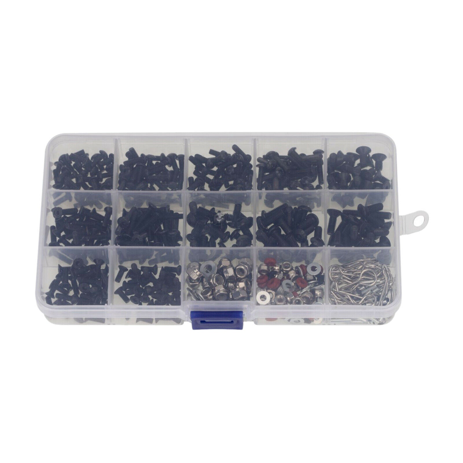 500Pcs RC Screw Kit M3 M4 Hex Screws Nut for 1/8 1/10 1/12 Scale RC Trucks