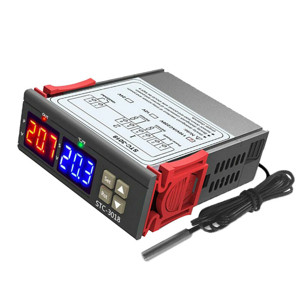 Temperature Controller Celsius&Fahrenheit C/F Thermoregulator Thermostat 12V