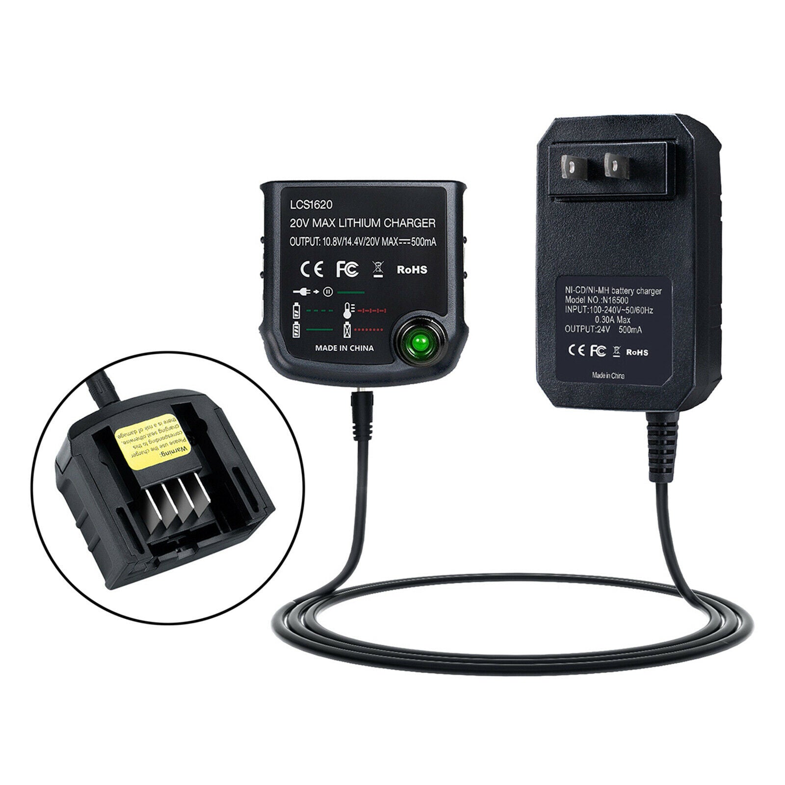 LCS1620 Battery Charger Replacement for  LB20 LB2X3020-OPE