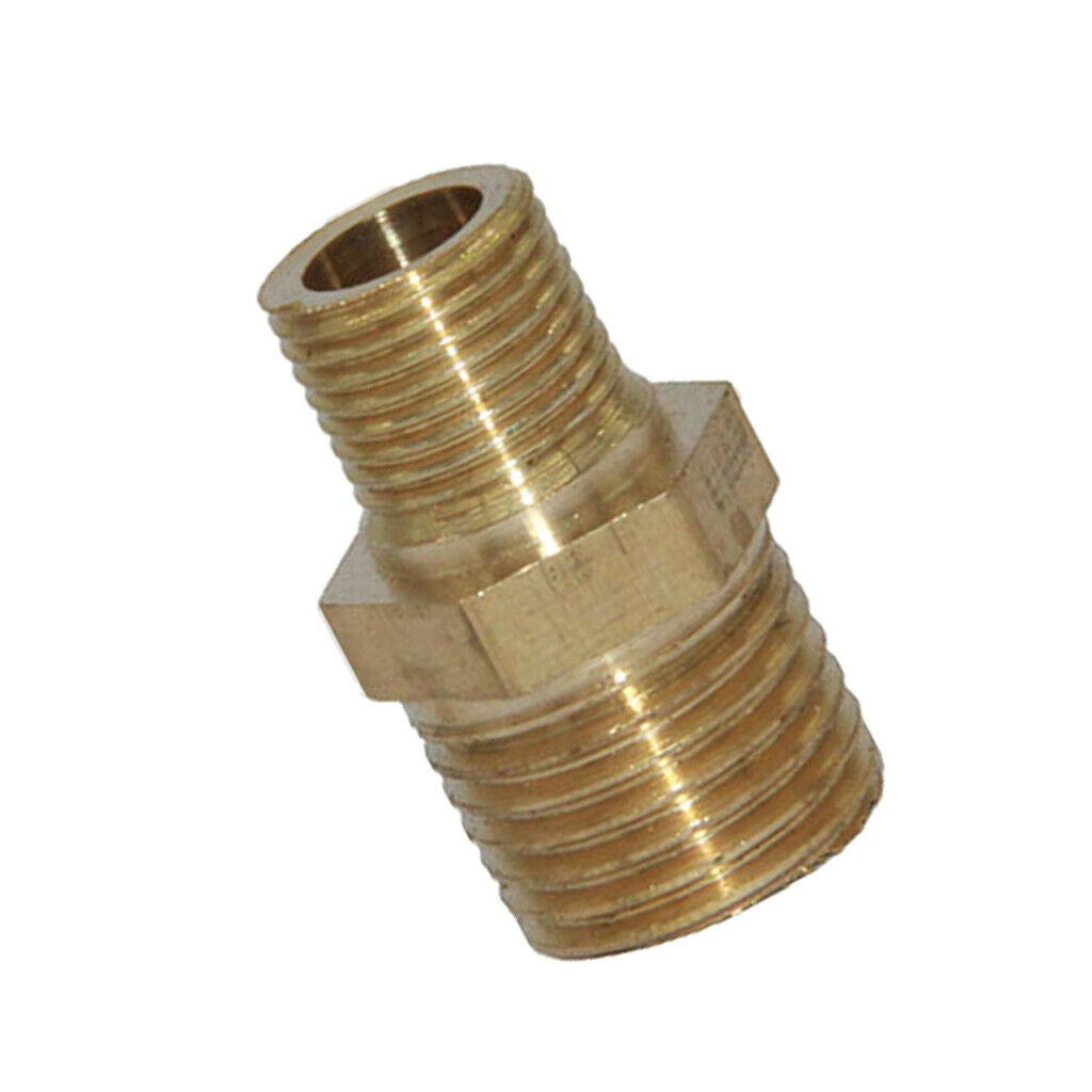 2Pcs Hex Brass Pipe Connector 1/4-1/8" Threaded Fittings For Water Fuel Air