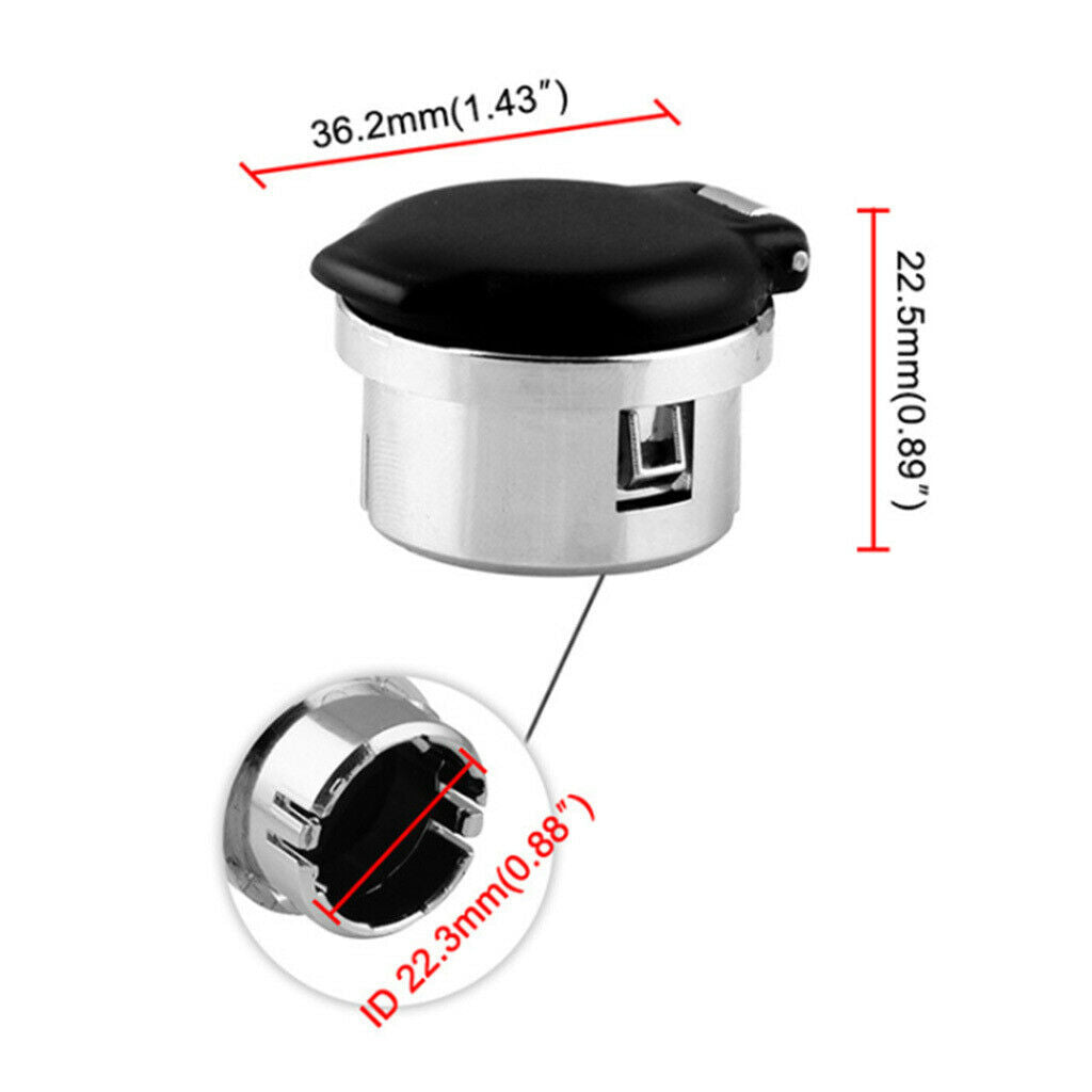 2x Cigarette Lighter Dust Cover Protection Outlet Cap For Chevrolet Suburban