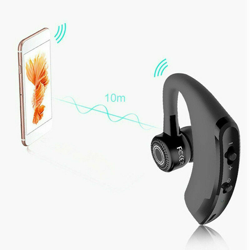V9 Bluetooth 4.0 Wireless Headset Sports Ear-Hook Earphone Handsfree Universal