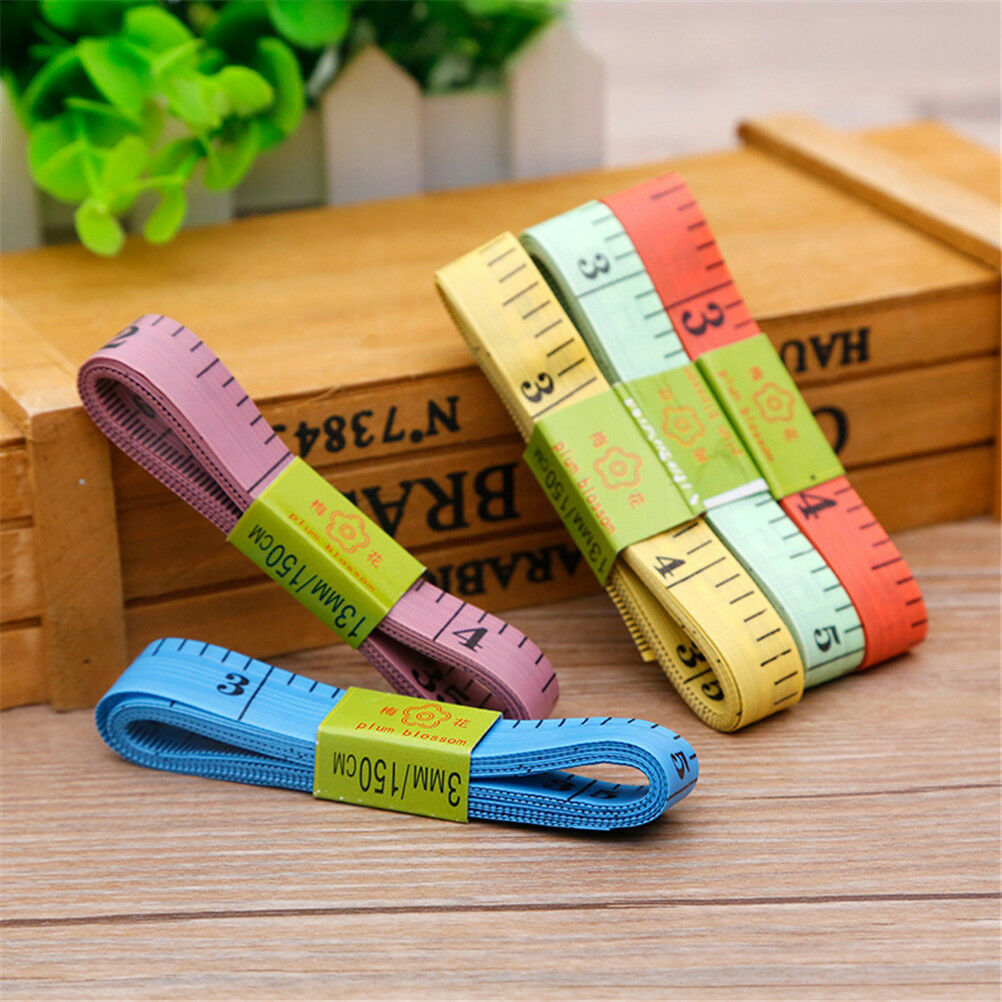 6Pcs 60" 150cm Body Measuring Ruler Sewing Cloth Tailor Tape Soft Measure .l8