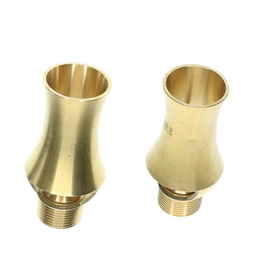 Set of 4 Brass Cedar Fountain Nozzle Adjustable Jet Water Spray Head - 1/2 & 3/4
