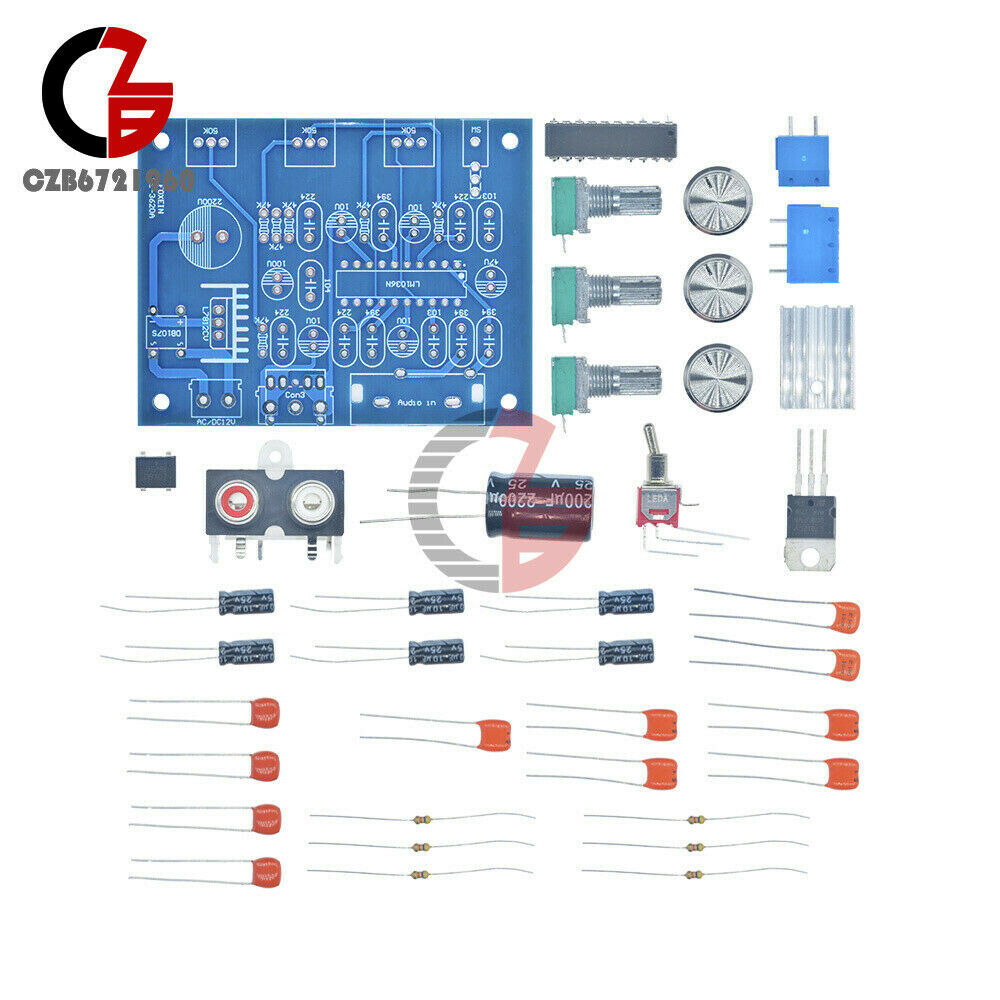 LM1036N Fever Volume Control Board Module Kit For DIY 12V DC/AC Power Supply